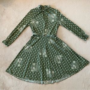 Green 70s Dress